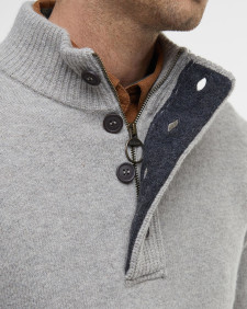 Essential Elbow Patch Jumper Stone