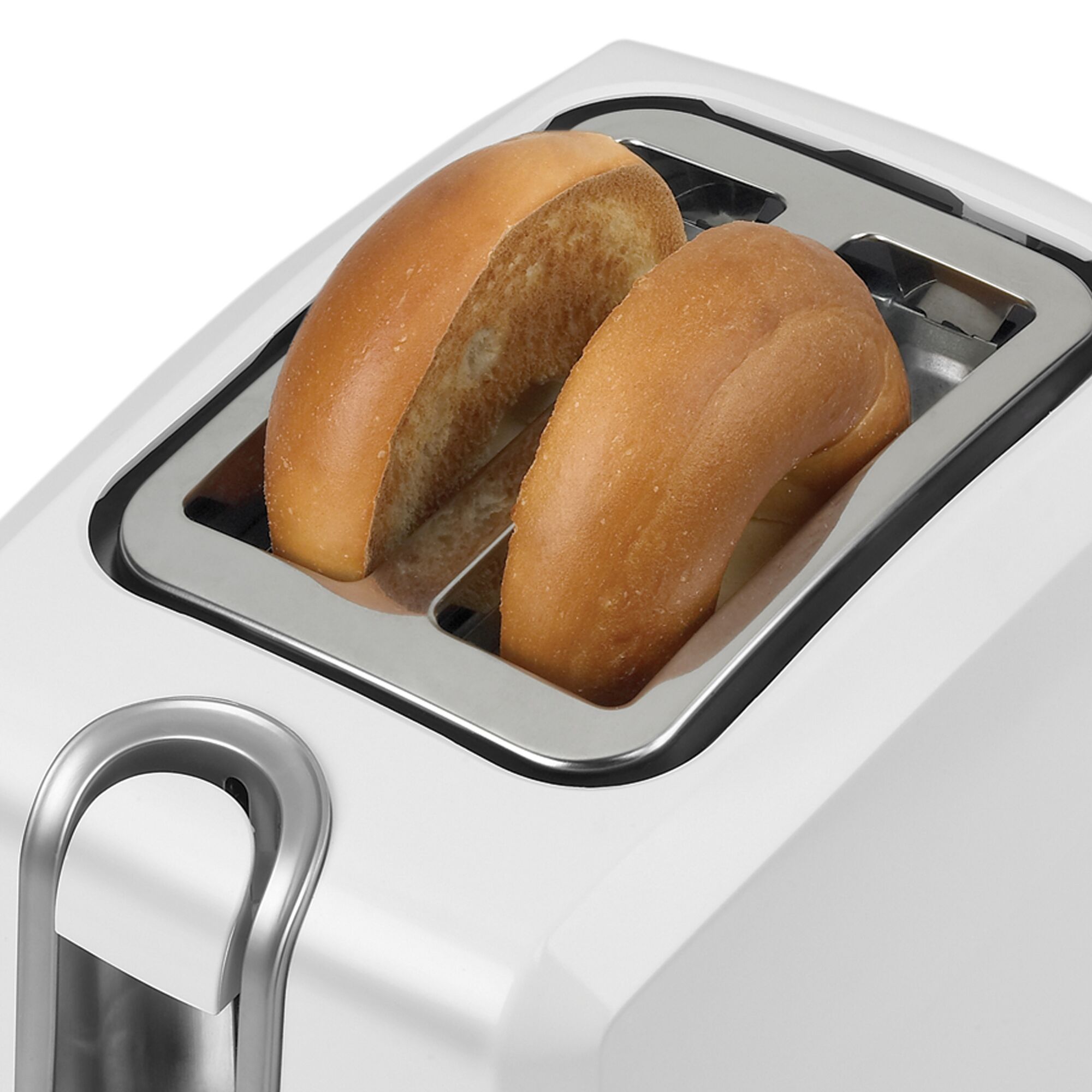 Profile of 2 slice toaster.