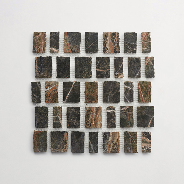 lapidary | rough cut mosaic sheet | galician green (large joint) 