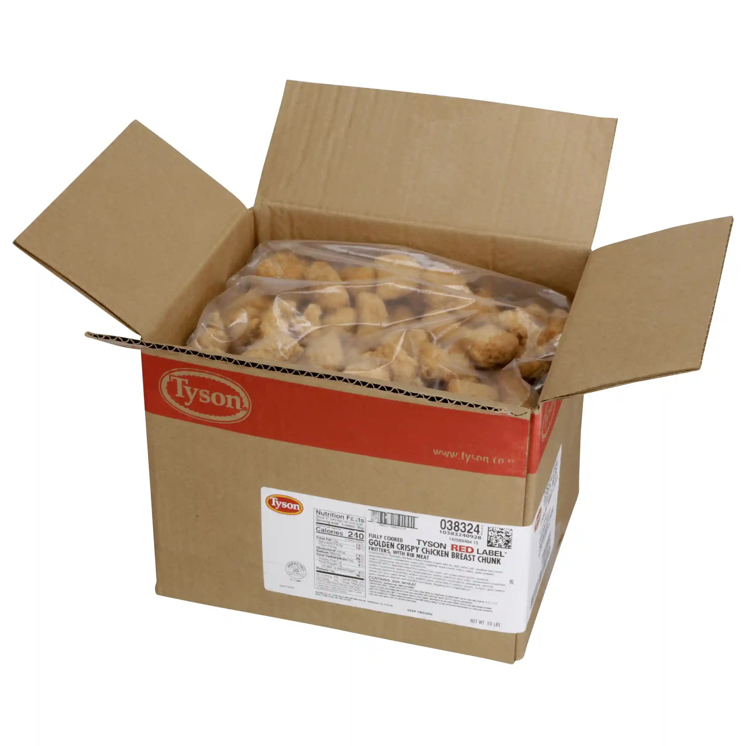 Tyson Red Label® Fully Cooked Golden Crispy Chicken Breast Chunk Fritters_image_4