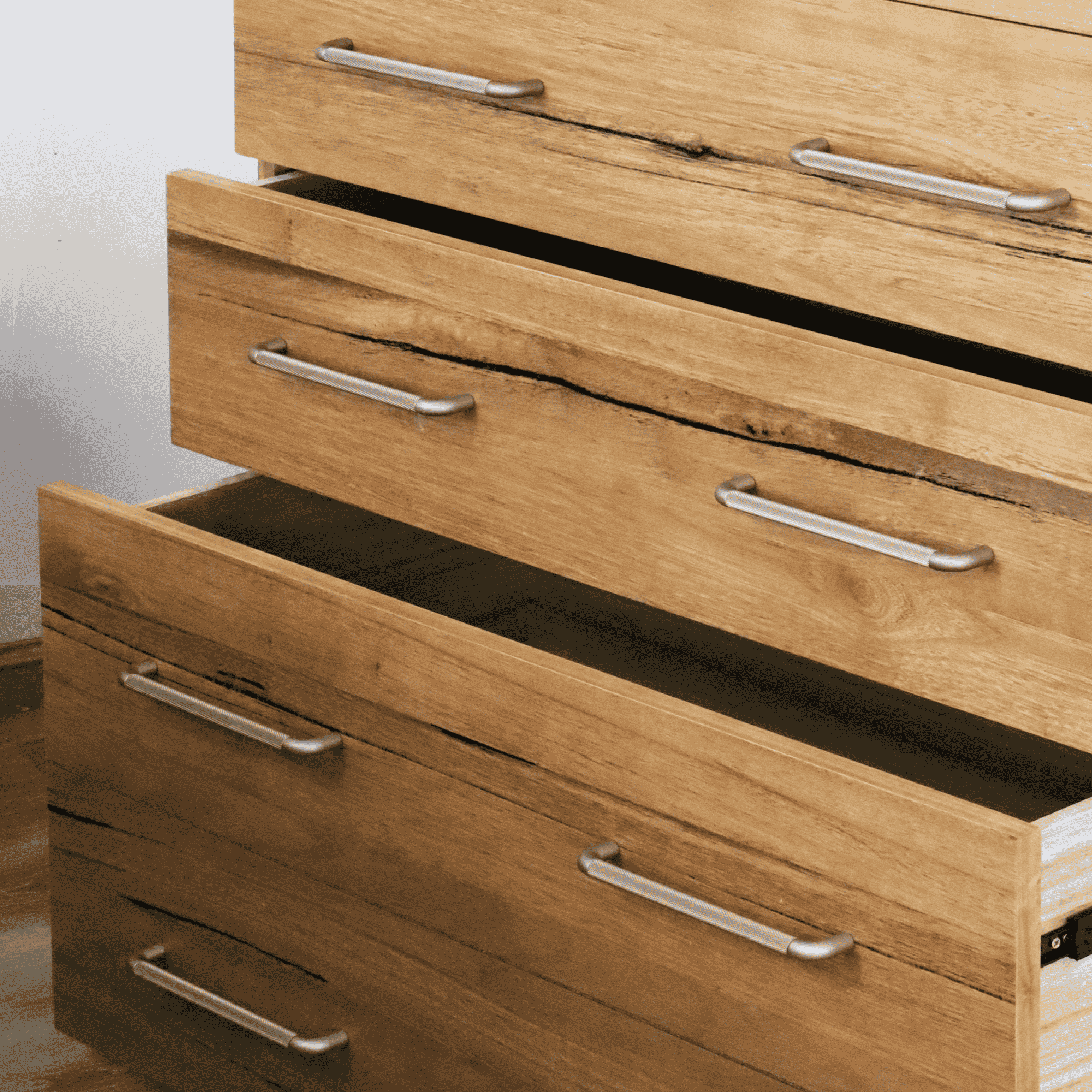 Detail image of the  San Remo Tallboy (5 Drawer), Natural from Forty Winks