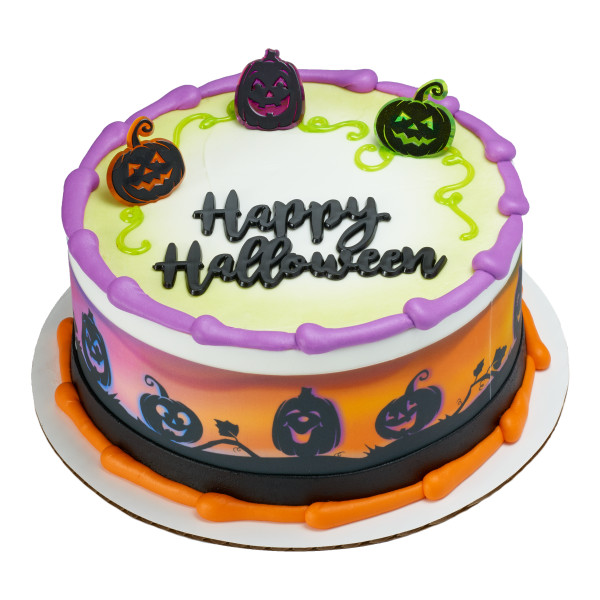 Pumpkin Silhouette PhotoCake® Edible Image® Strips