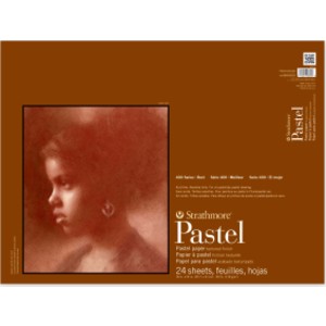 400 Series Pastel Paper Pad, Glue Binding, 24 Sheet, 18x24 inch, 1 Count