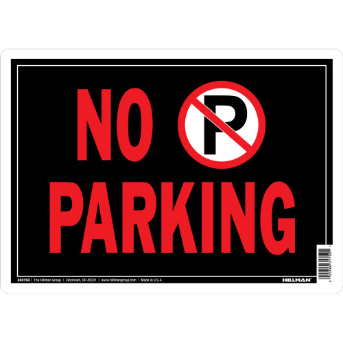 No Parking Sign with Symbol (10