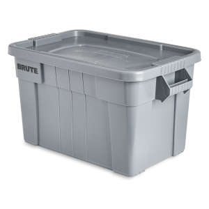 Rubbermaid Commercial, BRUTE, NSF Tote with Lid, 20 gal, Gray