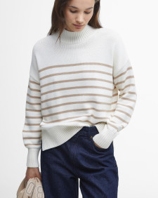 Shelly Striped High-Neck Jumper 