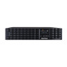 Smart App Online UPS System 30A 1-Port 7-Outlet 2700W 3000VA Rack Mount 1335 Joules Black 3.5 H x 17 W x 23.62 D in.