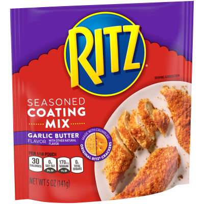 Ritz Garlic Butter Flavored Seasoned Cracker Coating Mix, 5 oz Bag