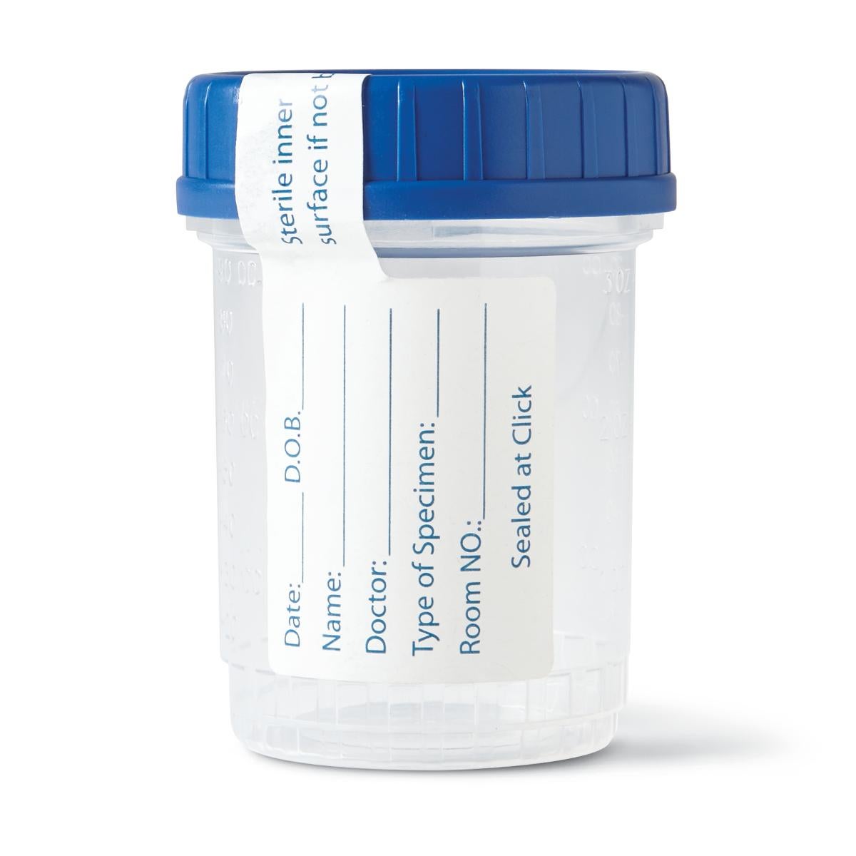 Medline CONTAINER, SPCMN CLICK N CLOSEPNEUMATIC TU STR 3OZ (400/CS)