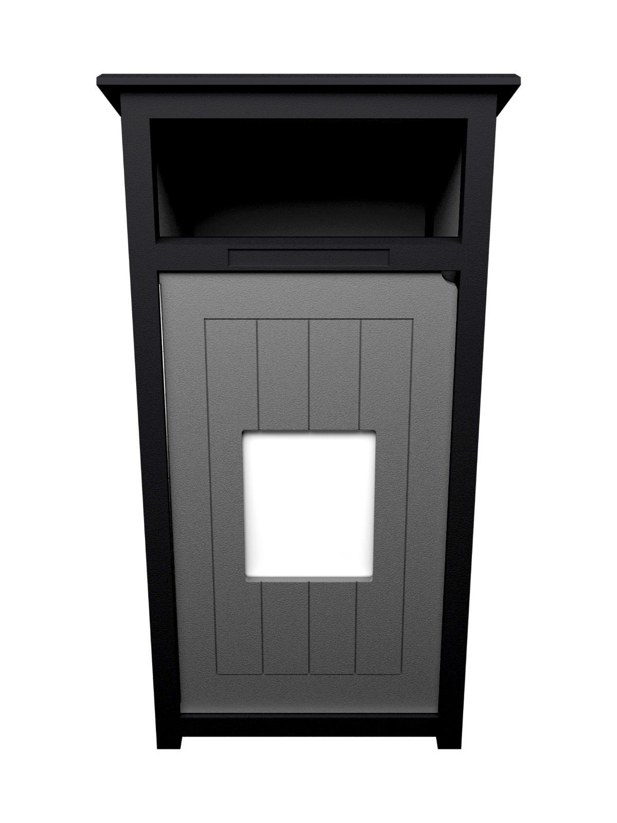 Busch Systems Aspyre Collection Aura Series single in black and grey with door sign