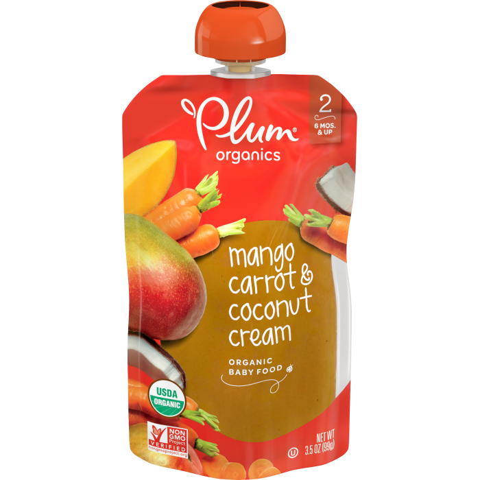 Mango, Carrot & Coconut Cream Baby Food