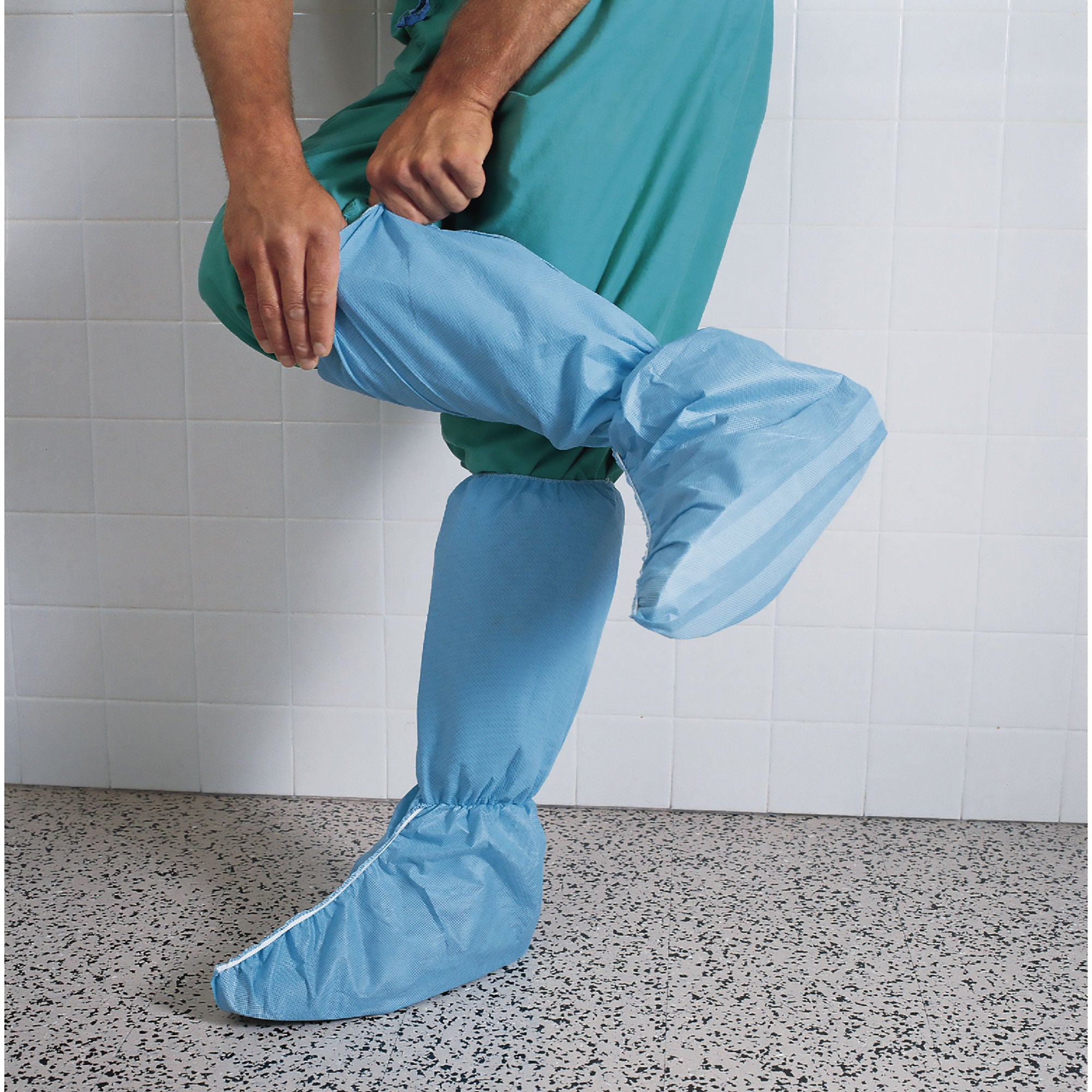 Halyard Hi Guard® Boot Cover, Blue, Extra Large