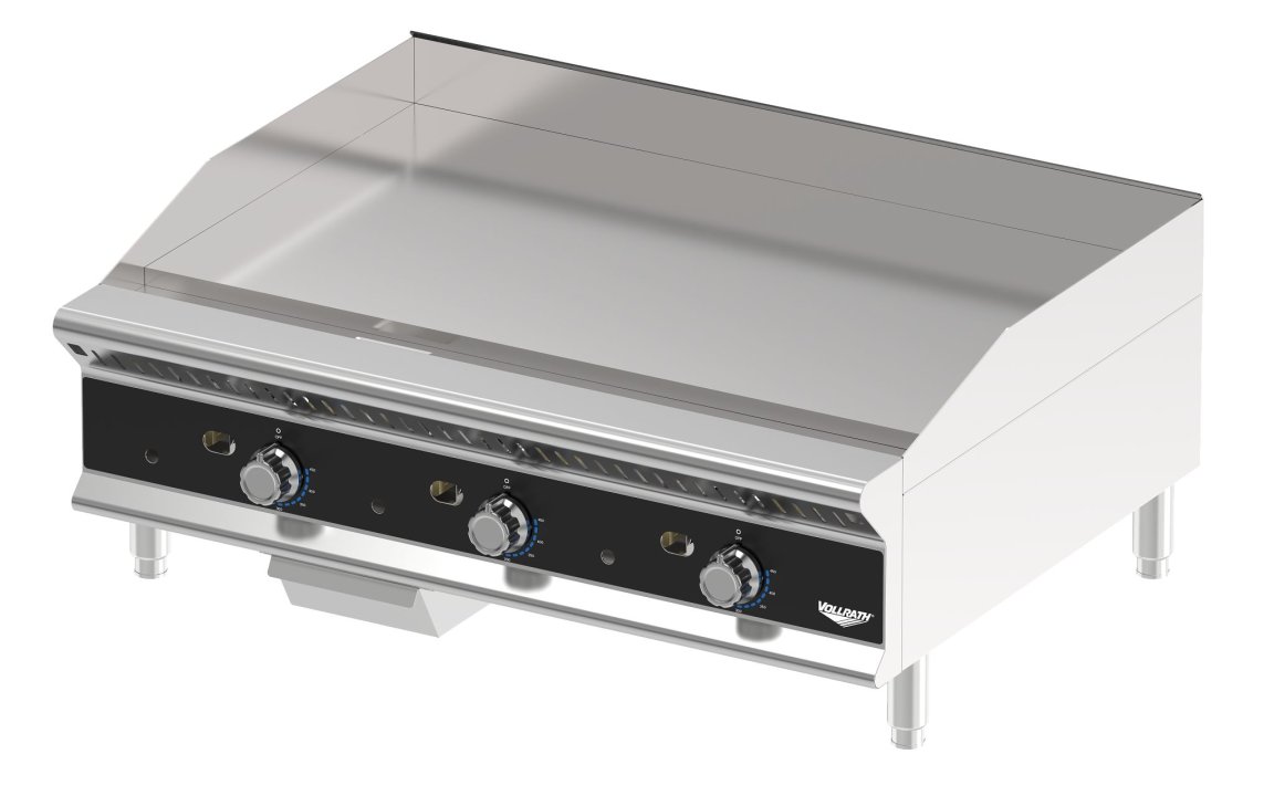 36-inch medium-duty flat-top gas griddle with thermostatic controls