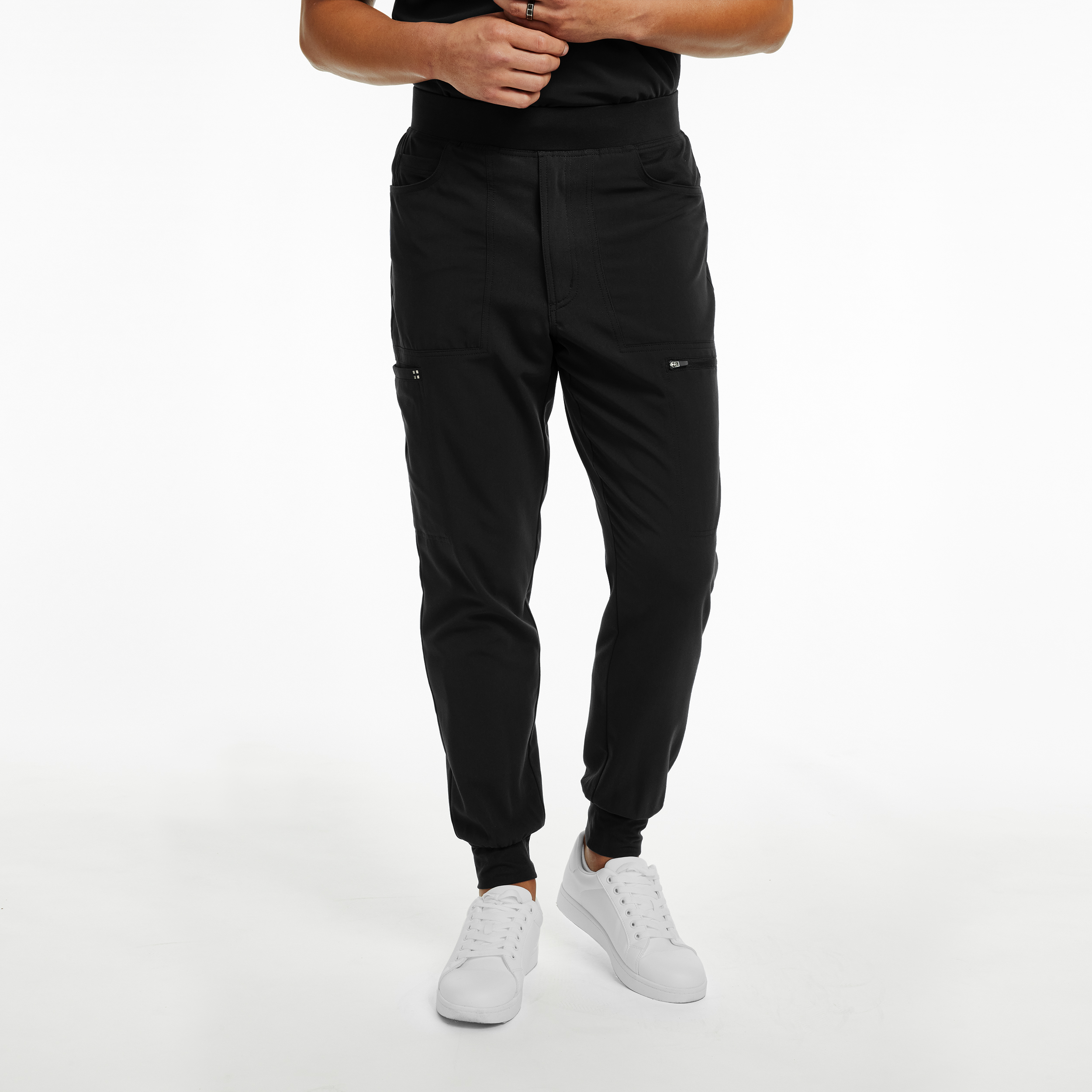 White Cross CRFT Men&#8216;s Jogger Scrub Pants-White Cross