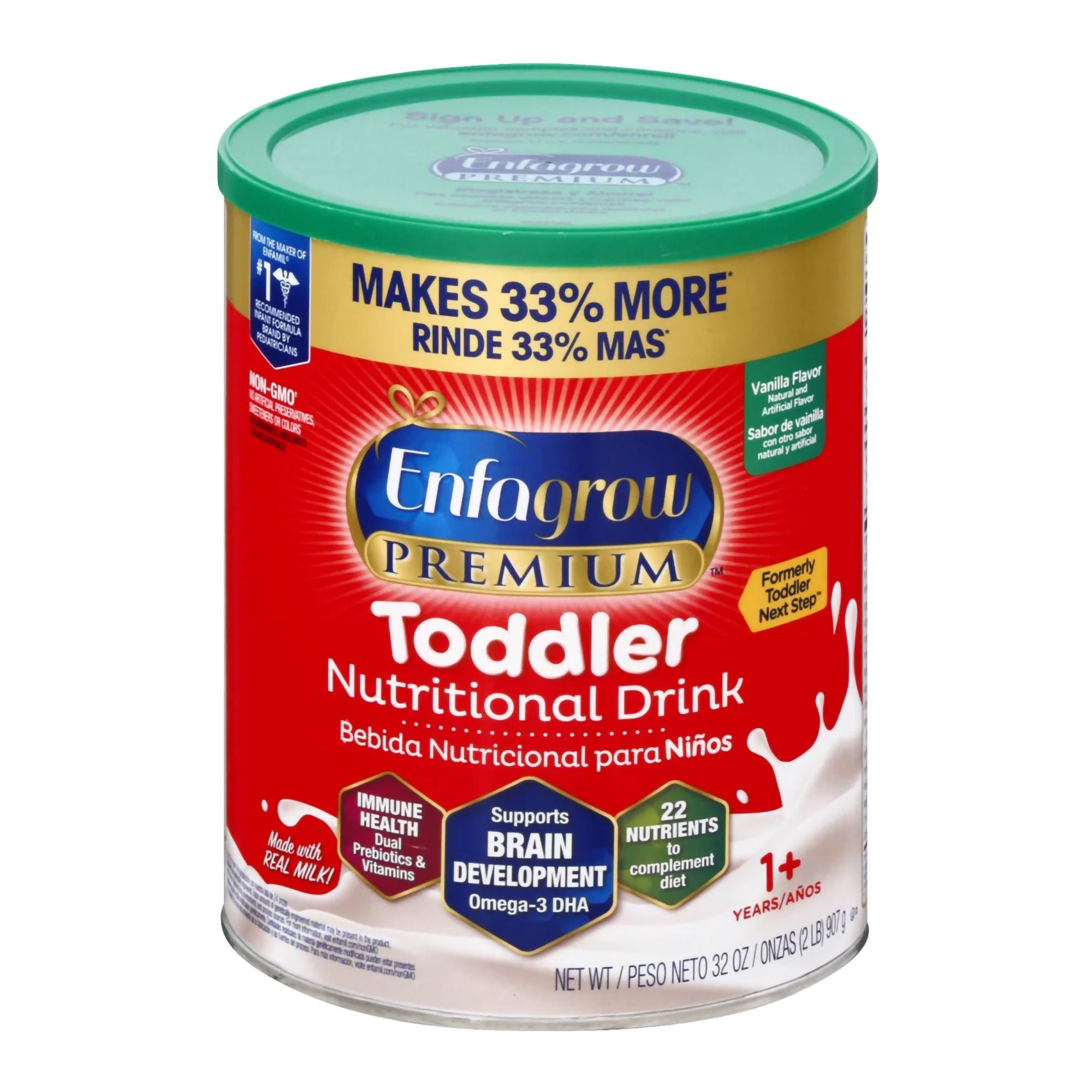 Mead Johnson ENFAMIL, PDR ENFAGROW PREM TODDLER DRINK VAN 32OZ (4/CS)