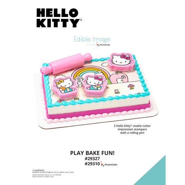 Hello Kitty® Play Bake Fun! The Magic of Cakes® PhotoCake® Enhanced Background Page