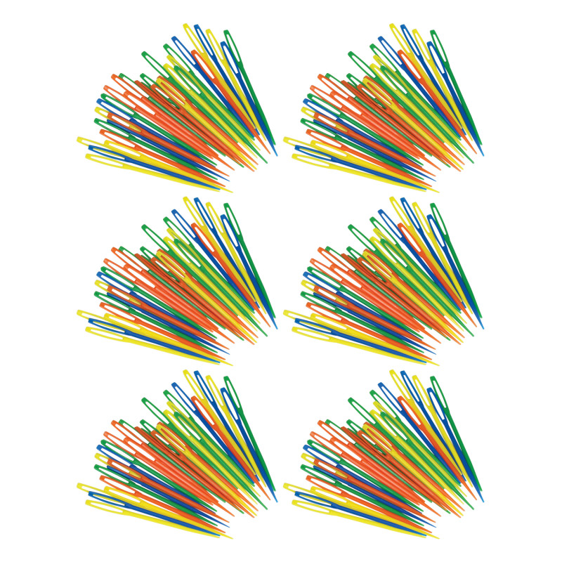 Plastic Lacing Needles, 32 Per Pack, 6 Packs
