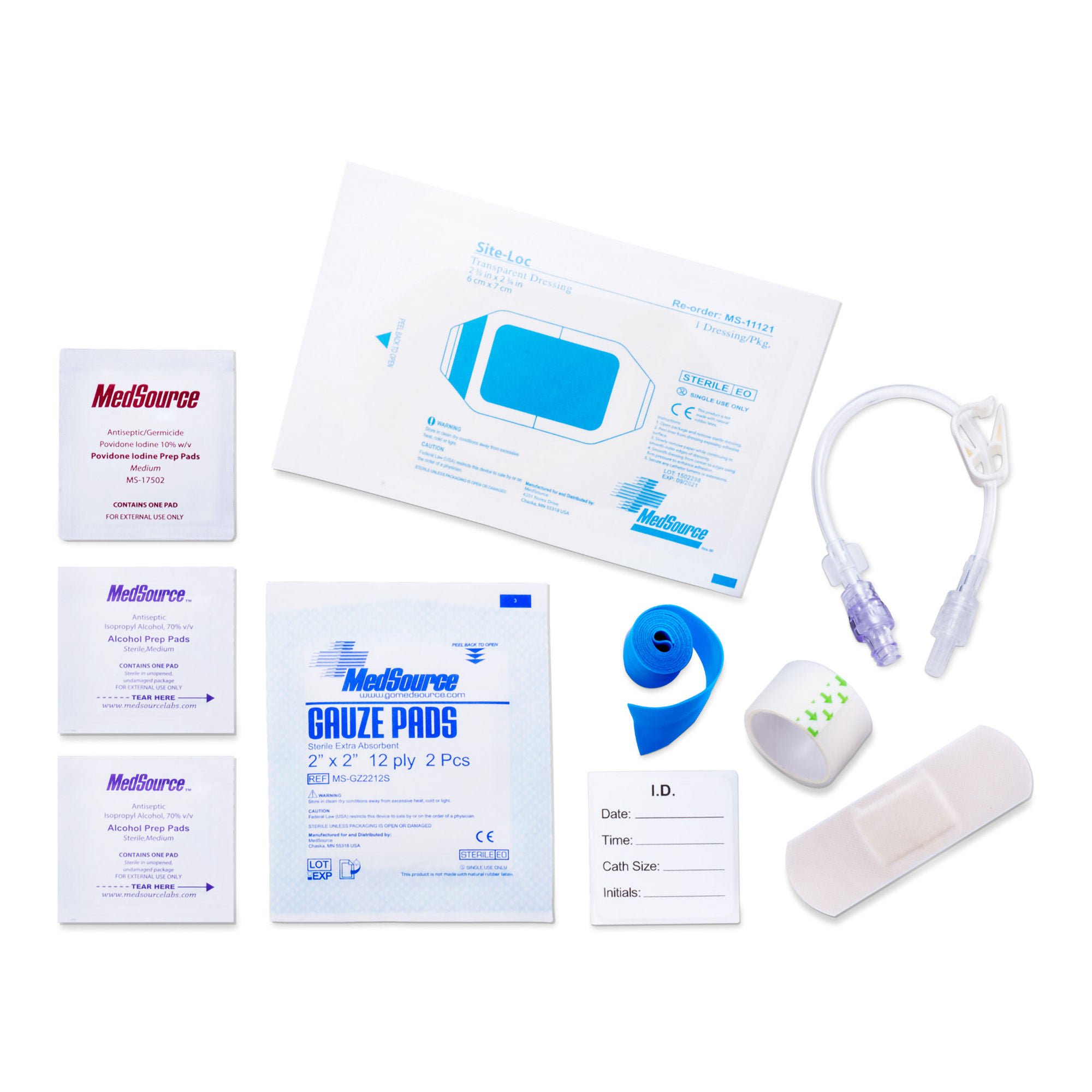 MedSource International IV START KIT, W/SITE LOC/8" EX100/CS