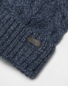 Jesmond Beanie and Scarf Gift Set Navy