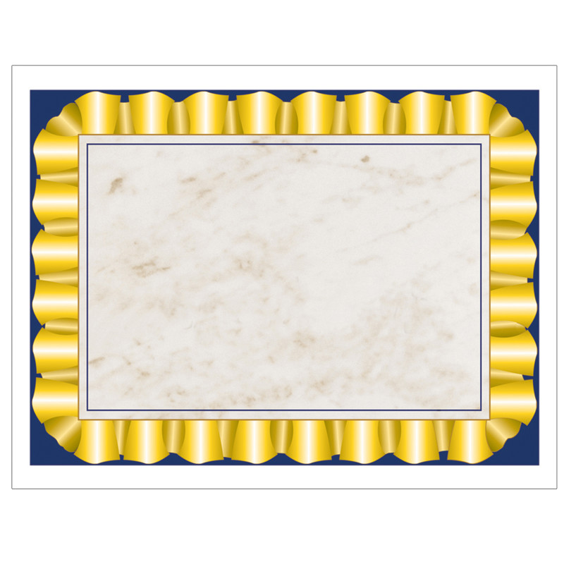 Gold Ribbon Border Paper, 8.5" x 11", Pack of 50