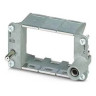 HC-M-B Series Module Carrier Frame Die-Cast Zinc Alloy B10 Size Panel Side 3-Slots Silver 64 L x 36.2 H x 34.5 W mm