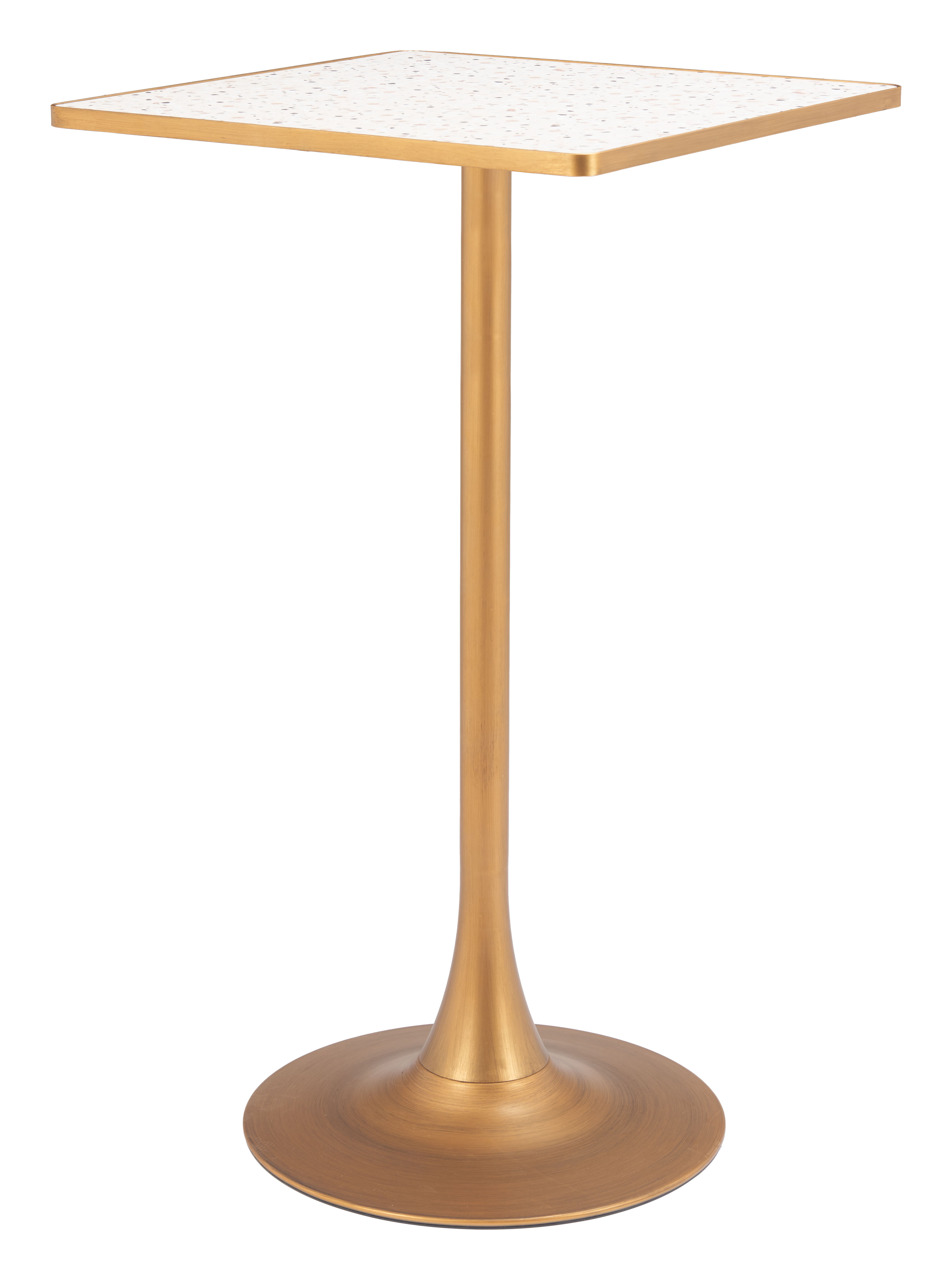 Spot Bar Table Beige & Gold product image