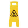 Boardwalk, Site Safety, 2-Sided, "Caution", Wet Floor Sign, Yellow, 26"
