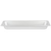 Half-long-size 2 ½-inch-deep Super Pan® heavy-duty stainless steel steam table pan with flat corners
