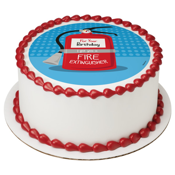Fire Extinguisher PhotoCake® Edible Image®