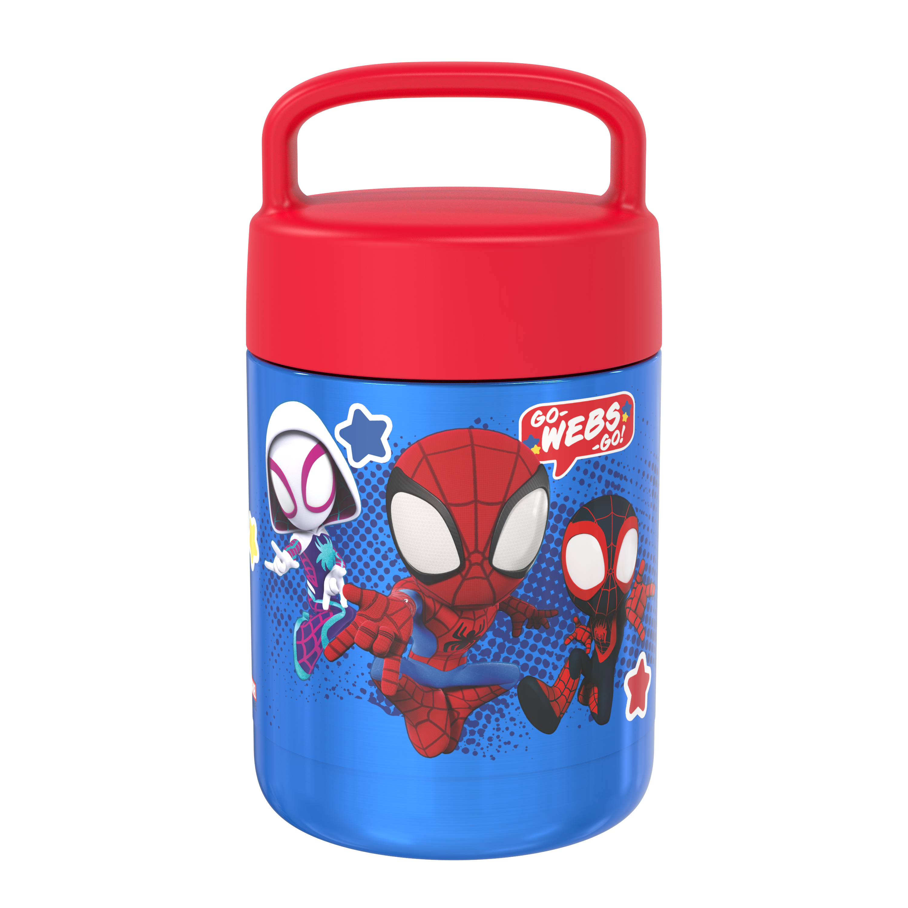 Spider-Man and His Amazing Friends Reusable Vacuum Insulated Stainless Steel Food Container, Spider-Friends slideshow image 2