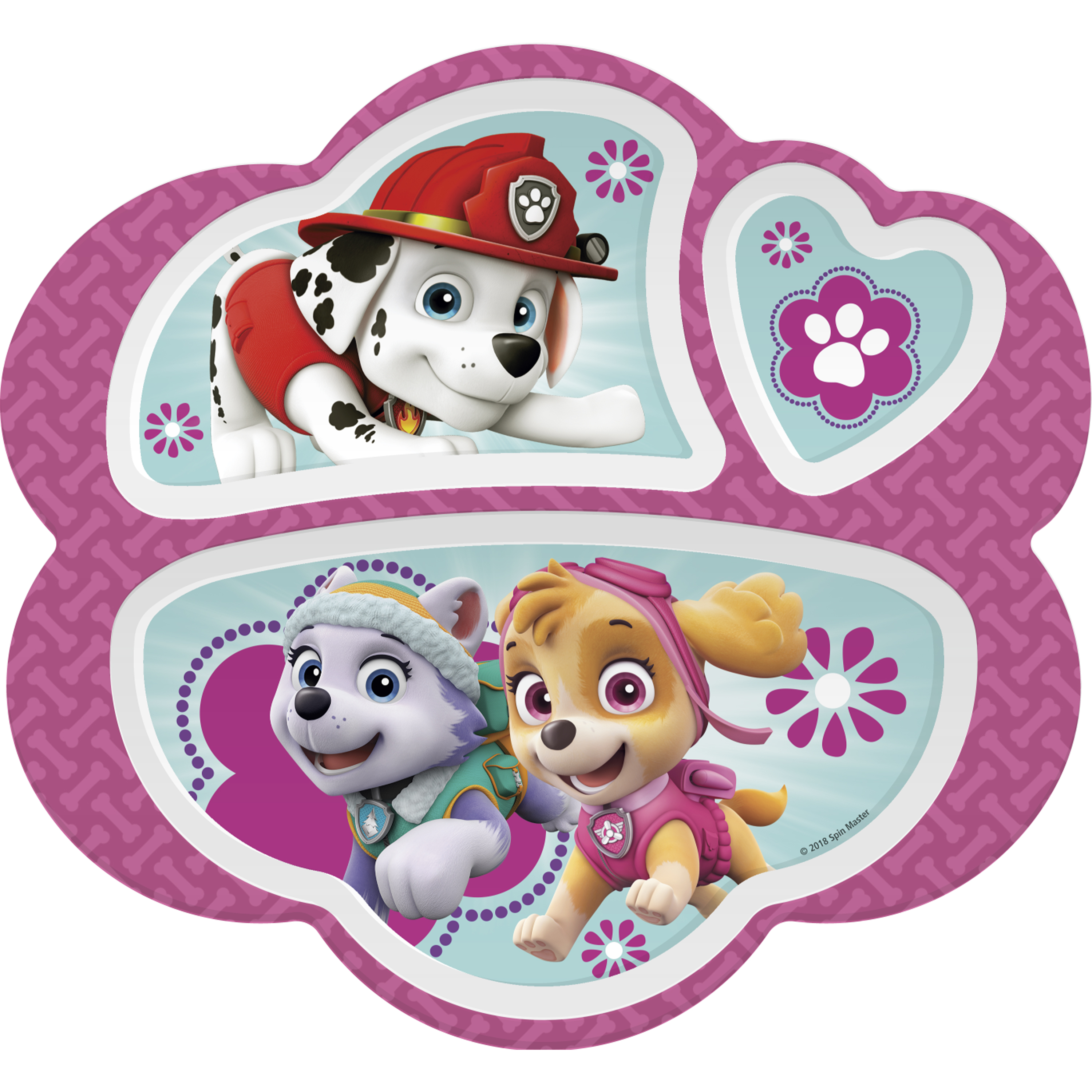 Paw Patrol Kid’s Dinnerware Set, Skye, Everest and Marshall, 3-piece set
