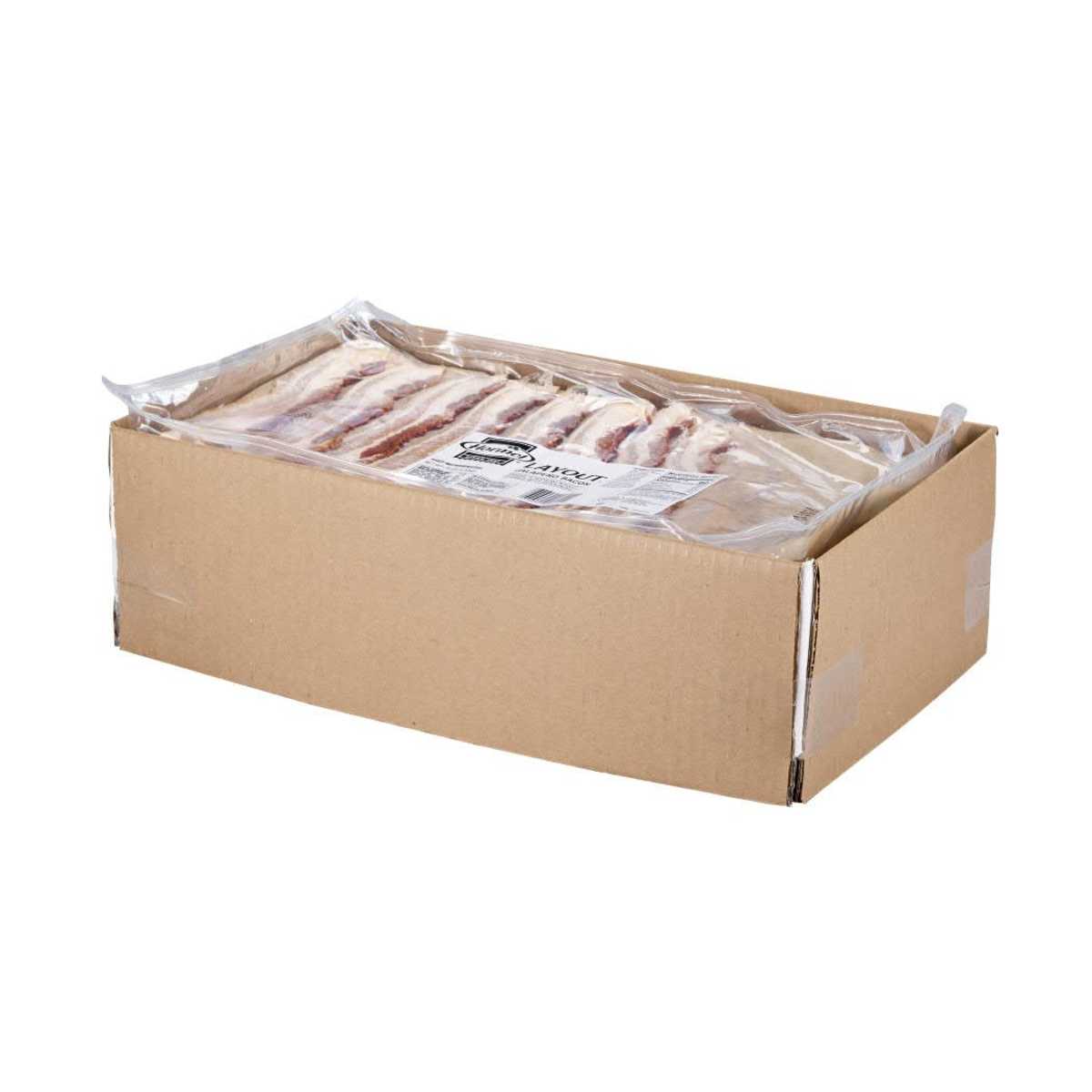 LAYOUT(r) Bacon, Jalapeno, 13/17 slice, 2/7.5 lb . C1RM - Front Right Open Case (Hi Res)