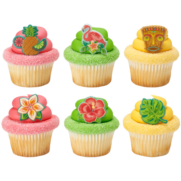 Polynesian Flair Cupcake Rings