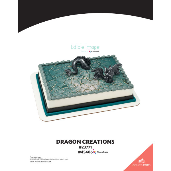 Dragon Creations The Magic of Cakes® PhotoCake® Enhanced Background Page