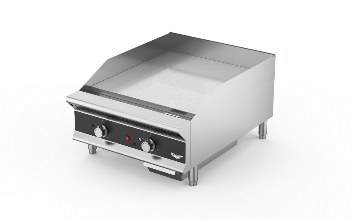 24-inch heavy-duty flat-top gas griddle with thermostatic controls