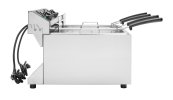 120-Volt 10 lb. standard-duty double-well countertop fryer