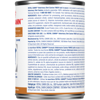 Royal Canin Veterinary Diet Canine Fiber Canned Dog Food