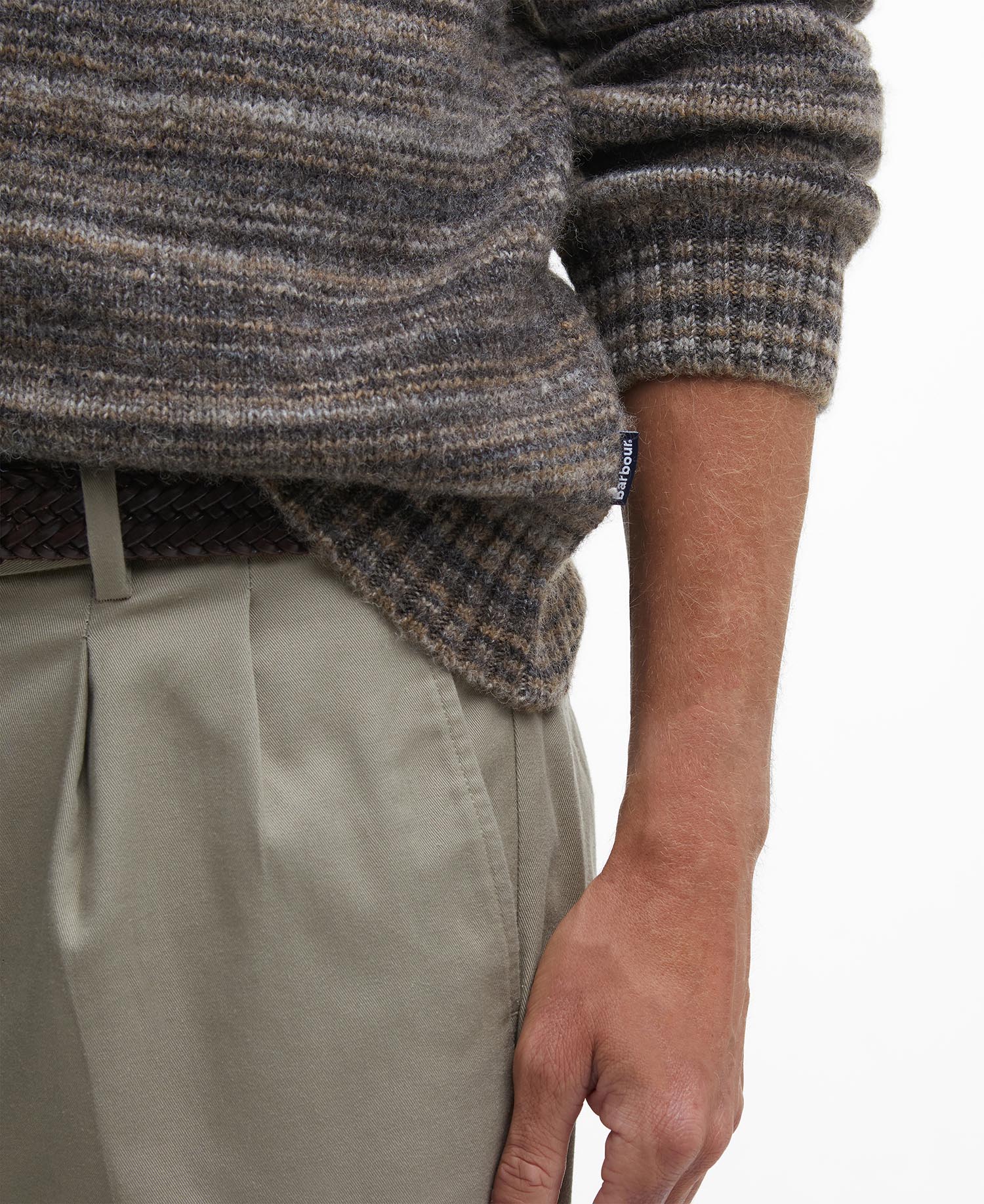 Pateley Striped Crew Neck Jumper image number 4