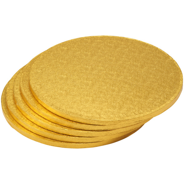 12" Round Gold Foil Cake Board