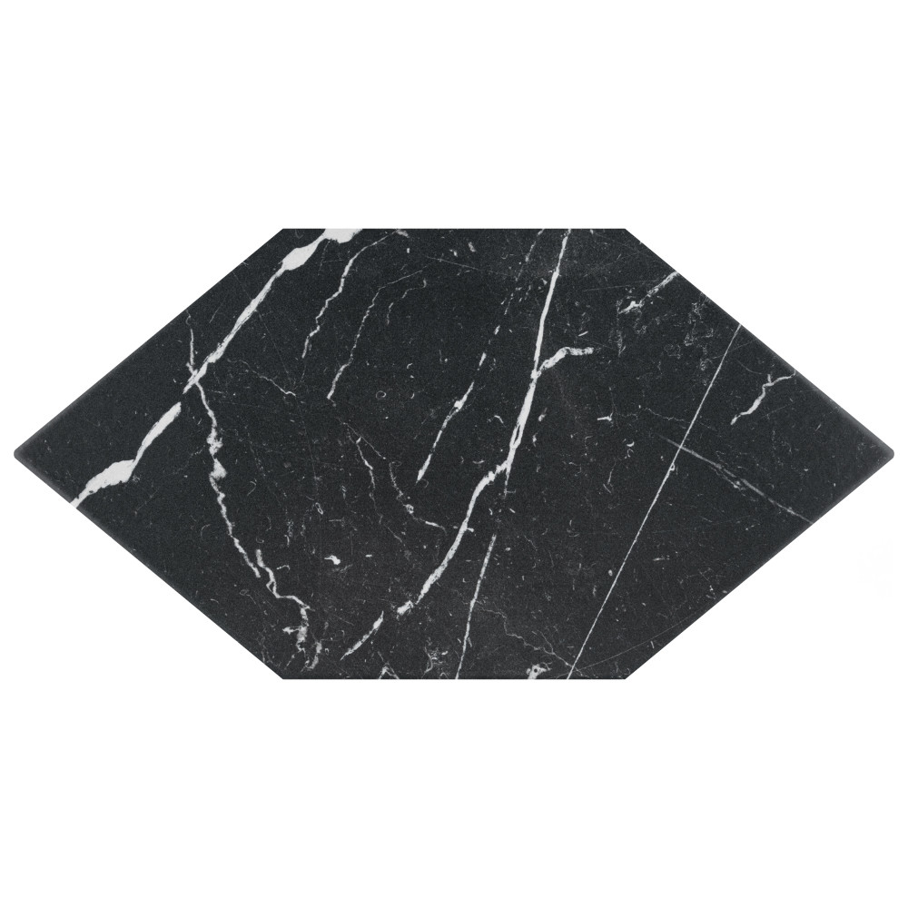 Timeless Marquina Kayak 6-1/2 in. x 12-1/2 in. Porcelain Floor and Wall Tile