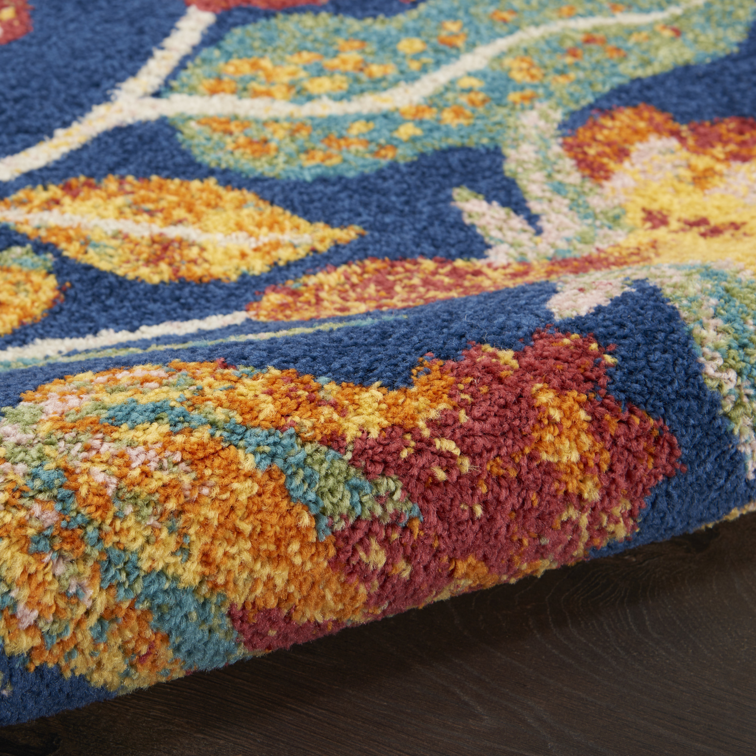 Nourison Allur 9' x 12' Navy Multicolor Bohemian Indoor Rug