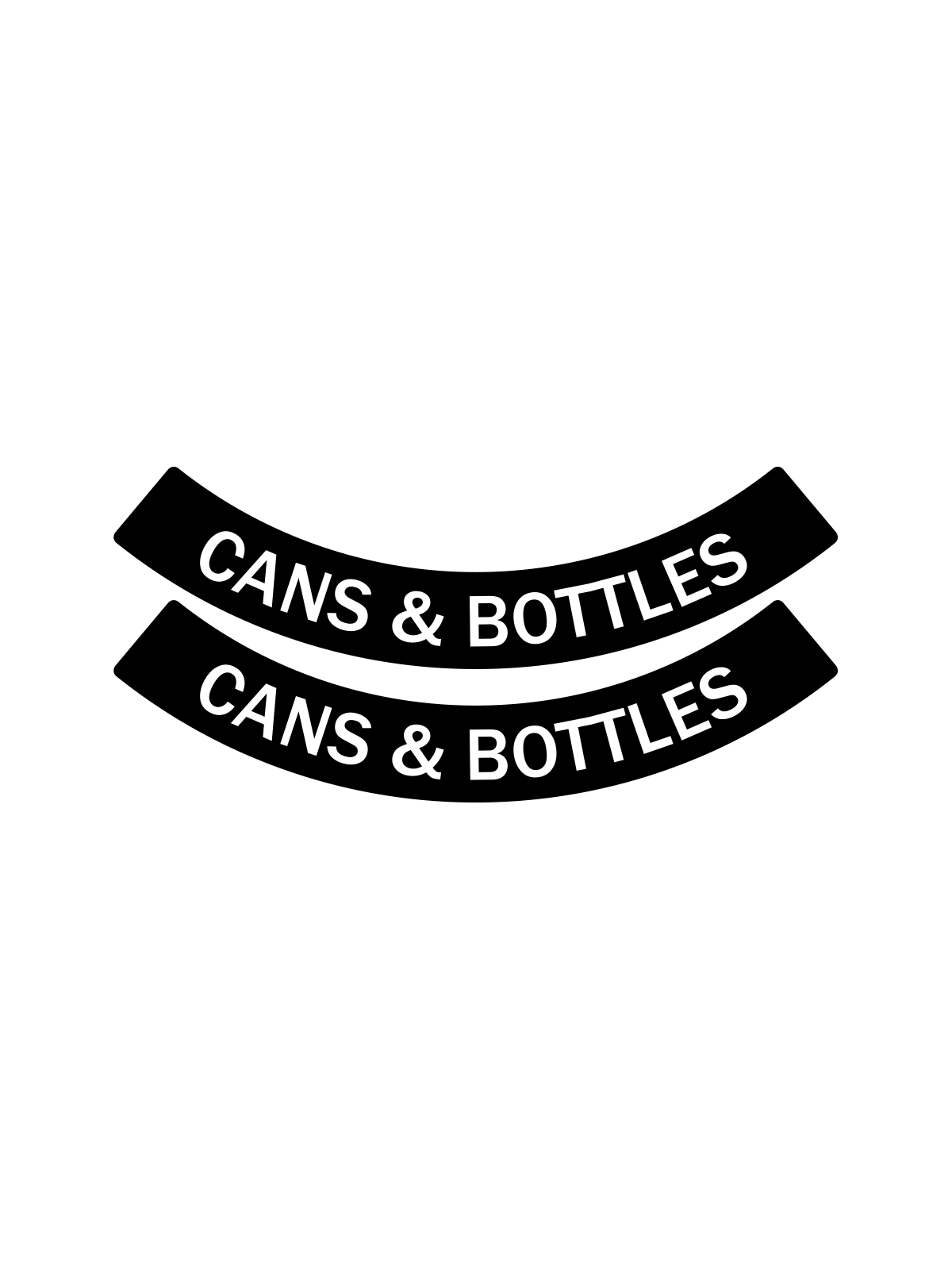EVOLVE – Label – Ellipse & Cube – Cans & Bottles – Circle – Black-White