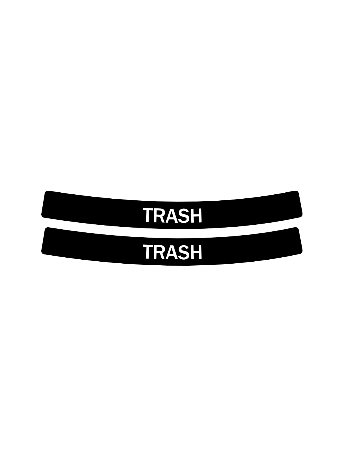 EVOLVE – Label – Ellipse – Trash – Full – Black-White