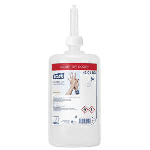 Essity,  Alcohol Hand Sanitizer Gel, Tork Liquid Skincare S1 Dispenser 1 Liter
