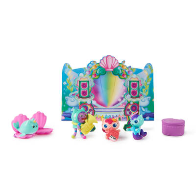 Gabby’s Dollhouse, Mermaid-lantis Figure Set, with 4 Toy Figures, Dollhouse Furniture, Surprise Toys & Accessories, Kids Toys for Girls & Boys Ages 3+