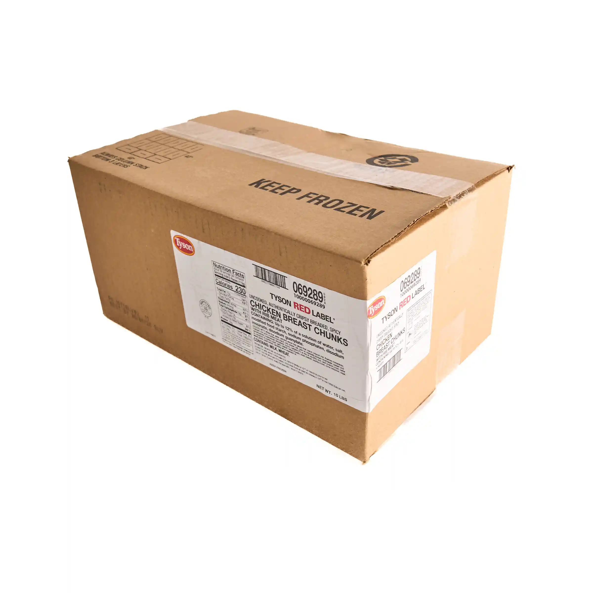 Tyson Red Label® Uncooked Breaded Authentically Crispy Spicy Chicken Breast Chunks_image_5