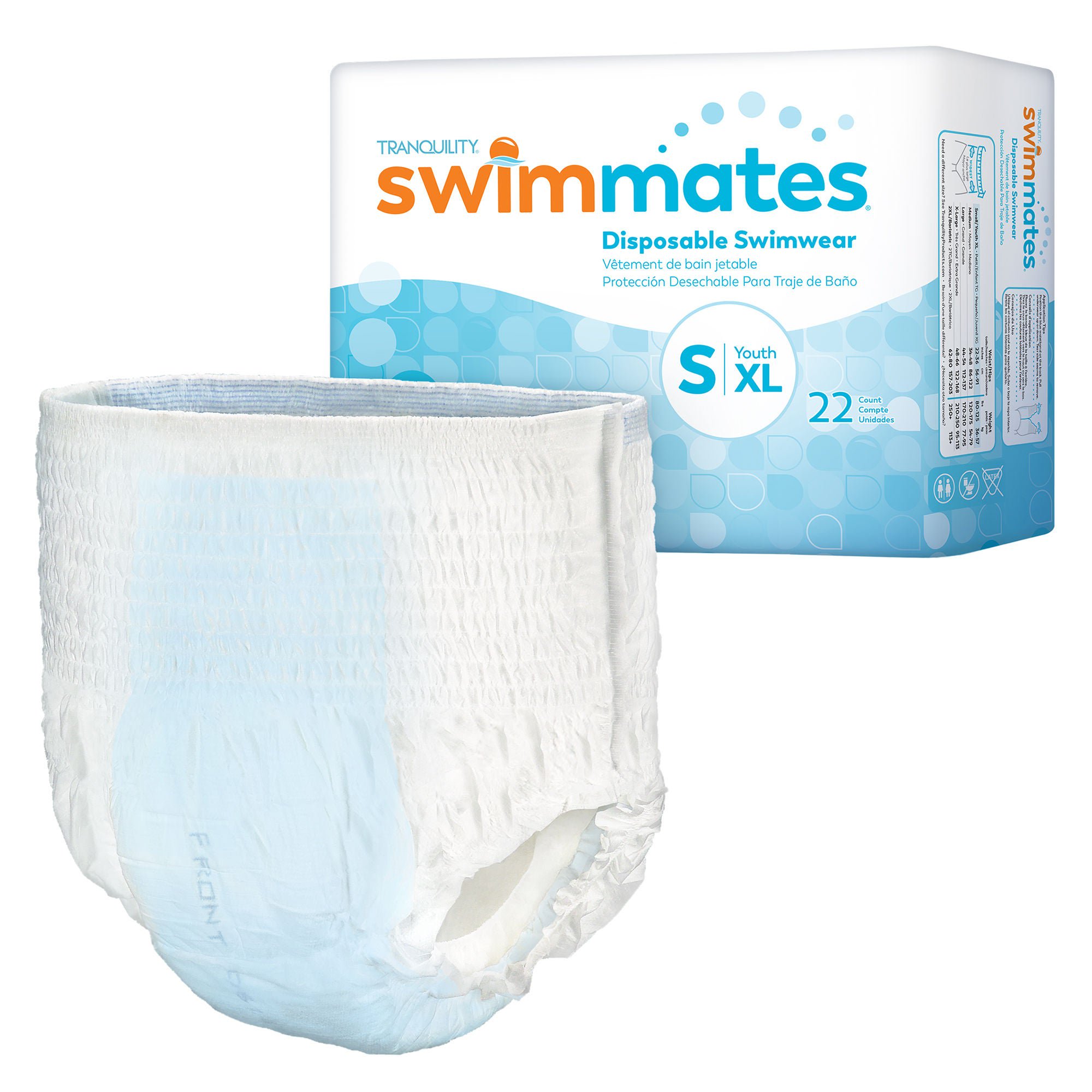 Swimmates™ Bowel Containment Swim Brief, for those with Midsections 22 – 36"