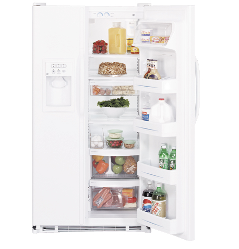 GE® 24.9 Cu. Ft. Side-By-Side Refrigerator with Dispenser