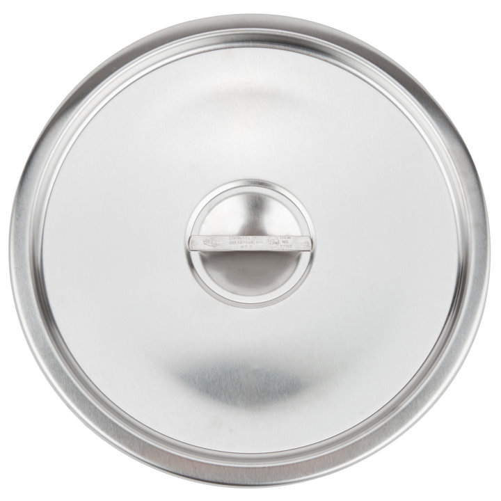 Stainless steel solid cover for 11 ½-quart double boiler inset