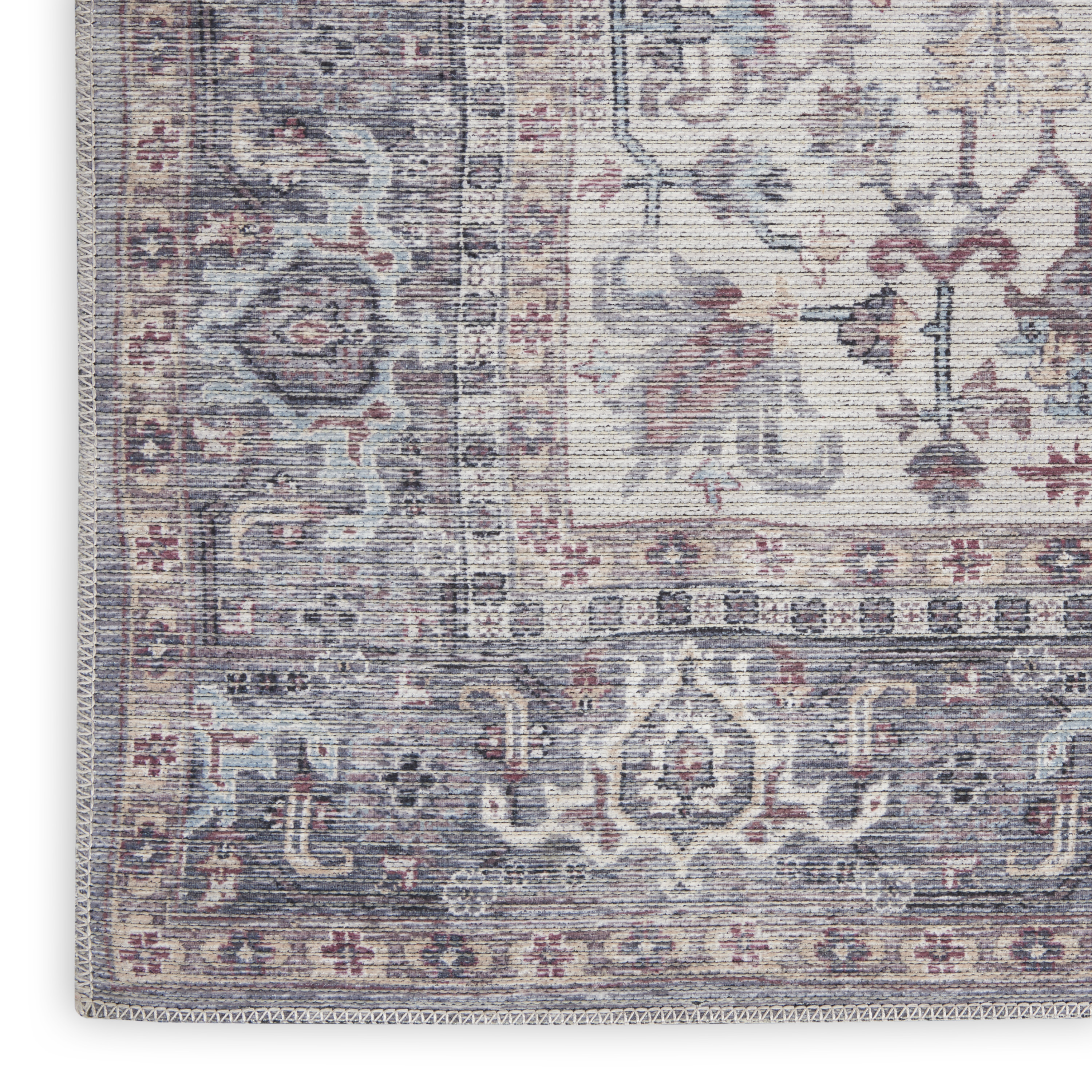Nourison New Concept Washables 5'3" x 7'3" Grey Vintage Indoor Rug